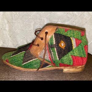 New Vintage Kilim tapestry boots
